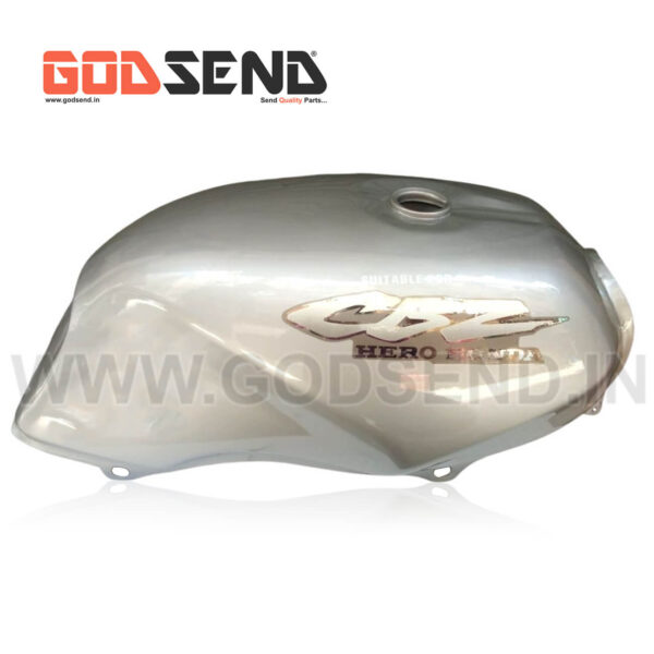 Godsend Hero Honda CBZ Petrol Tank Price CBZ Fuel Tank Silver Colour 2