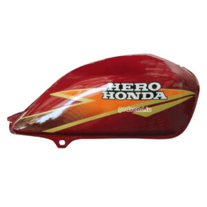 Godsend Hero Honda CD Deluxe Petrol Tank Price Old Model CD Dawn Deluxe Fuel Tank Red Orange Sticker